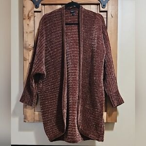 Torrid Brown Chenille Cocoon Sweater Cardigan 1X